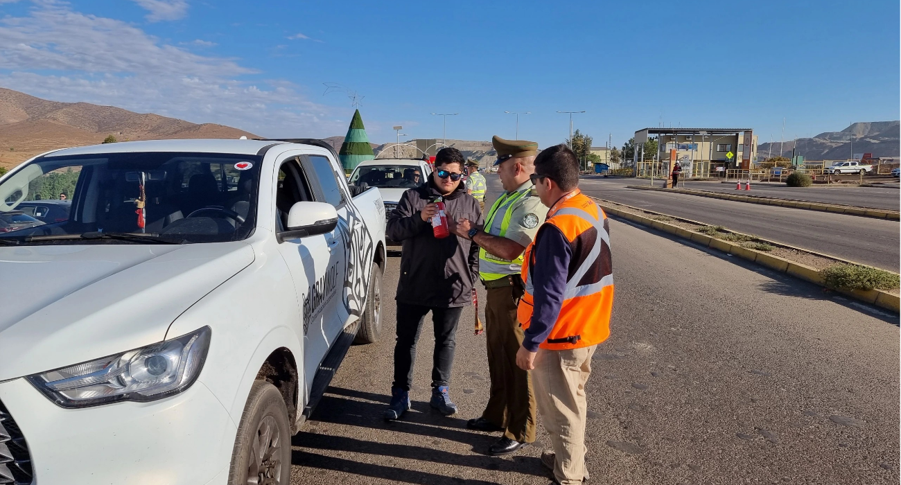 Campaña refuerza uso del cinturón de seguridad en la operación y la comunidad